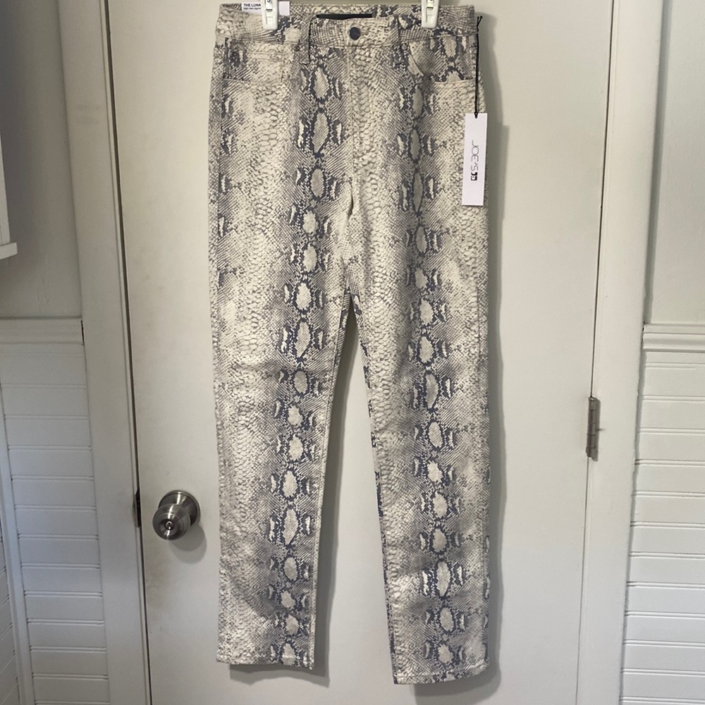 THE LUNA - High Rise Cigarette - Pristene Snake Skin - NEW WITH TAG!